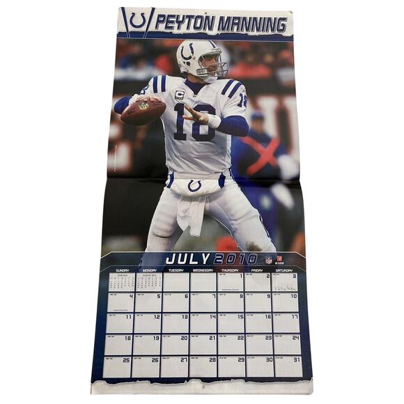 Peyton Manning NFL Indianapolis Colts 2010 Large Photo Calendar 12X12 - Picture 4 of 7